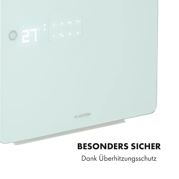 Розумний інфрачервоний обігрівач сушарка рушників KLARSTEIN Hot Spot Crystal Flow  Німеччина Дніпро - фото 4