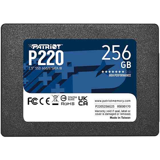Накопичувач SSD 256GB Patriot P220 2.5