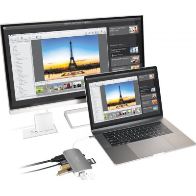 Порт-репликатор J5create Dock-Station USB-C 9-in-1 (хаб/HDMI/PD/картридер) (JCD383-N) Винница - изображение 5