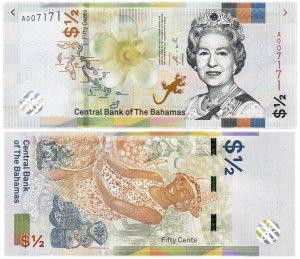 Багами / Bahamas 1/2 dollars 2001 Pick 68 UNC Полтава - фото 1