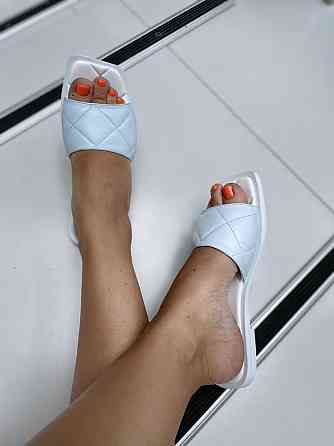 Asti Шльопанці жіночі ASTI 0113 блакитні (літо, шкіра натуральна) (4429) Коломия