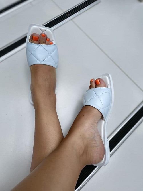 Asti Шльопанці жіночі ASTI 0113 блакитні (літо, шкіра натуральна) (4429) Коломия - фото 6