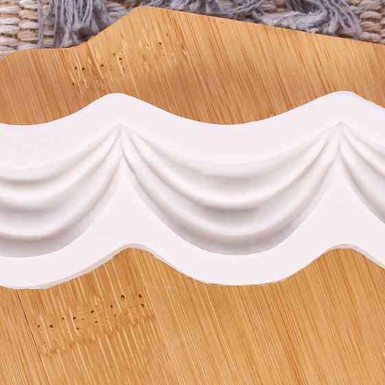 Силиконовая форма Волнистая 123 на 30 мм серый Киев