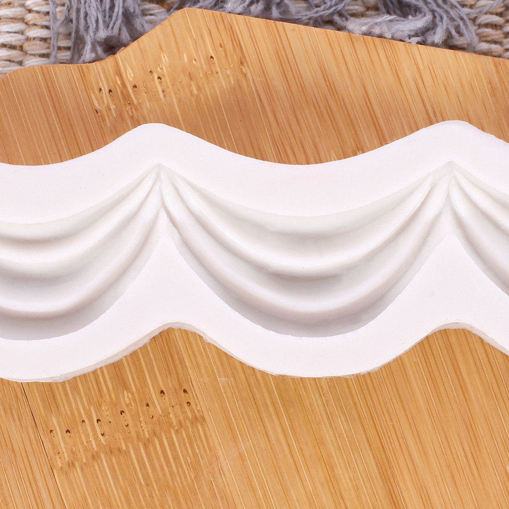 Силиконовая форма Волнистая 123 на 30 мм серый Киев - изображение 6