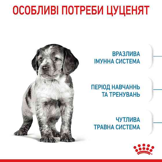 Корм для цуценят середніх порід ROYAL CANIN MEDIUM PUPPY 15.0 кг Київ