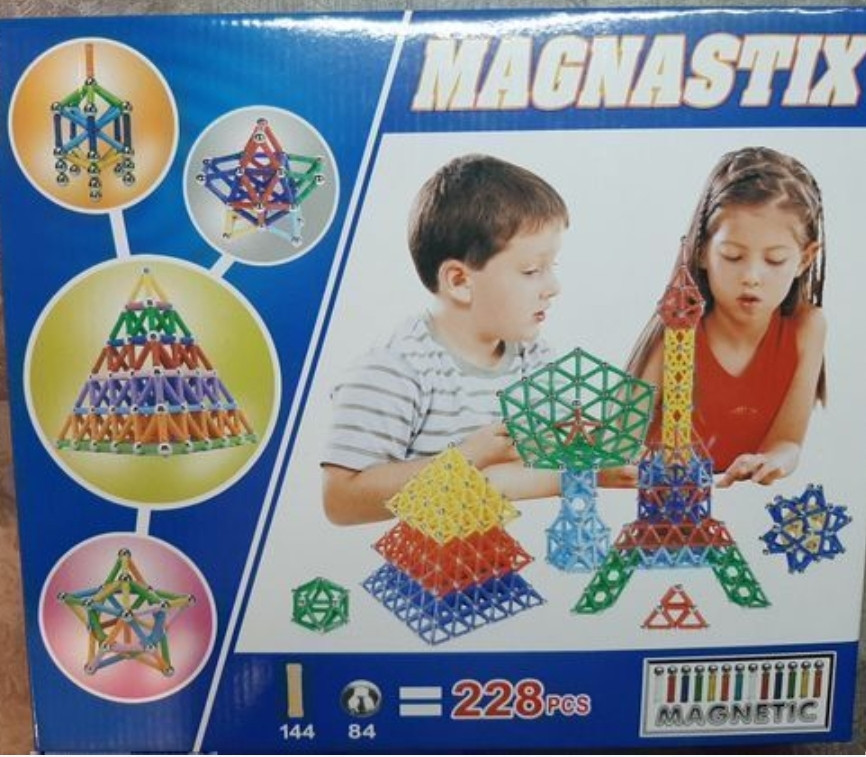 Конструктор магнитный 228 деталей магнетикс magnetix Киев - изображение 6
