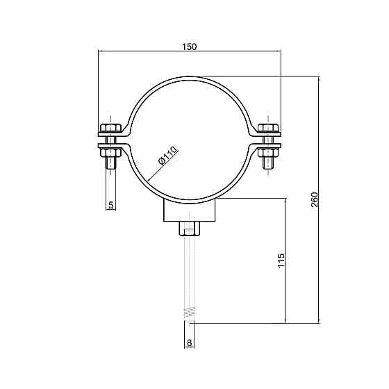 Хомут TA Sewage 110 Киев