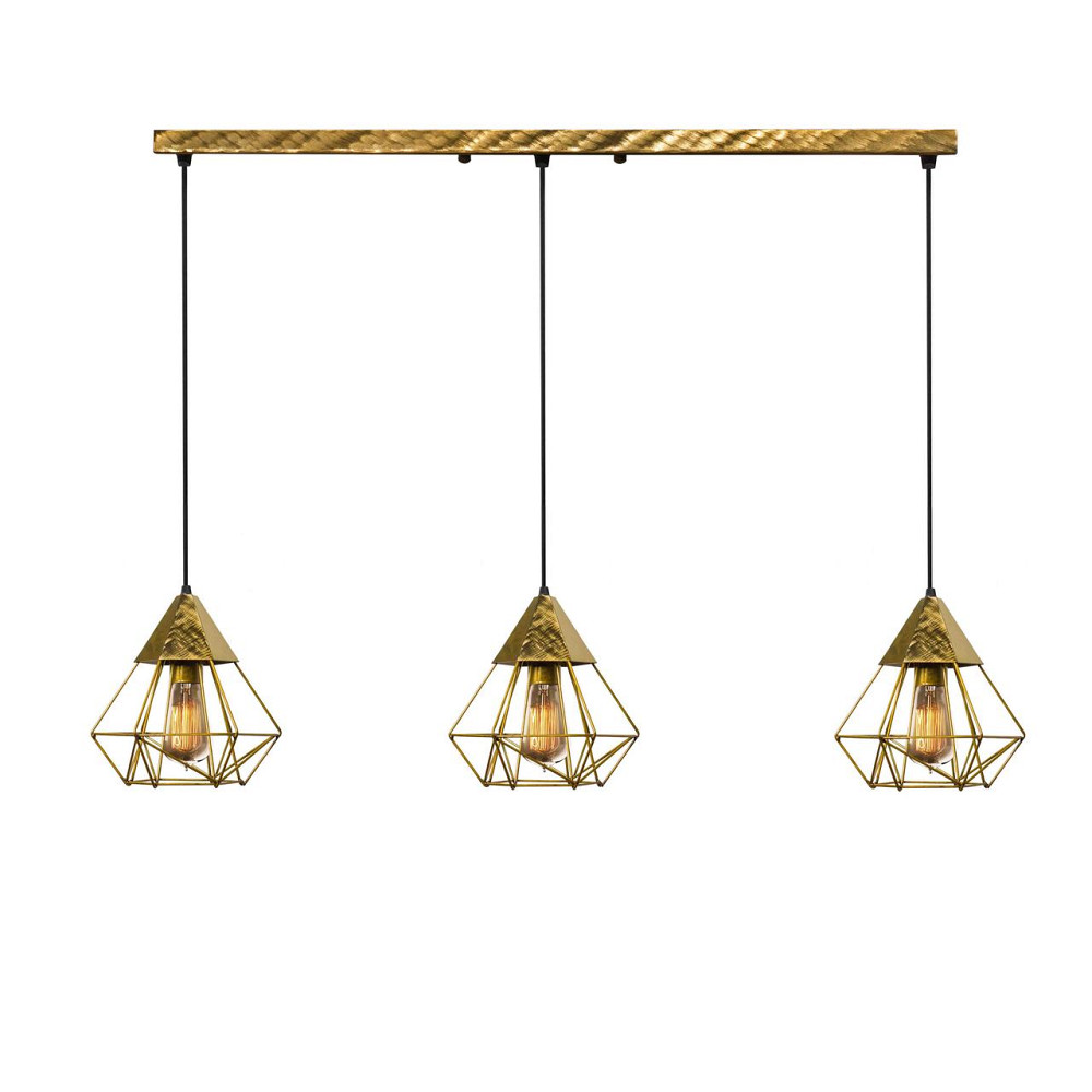 Подвесной светильник лофт 3-Е27 Crystal NL 0535-3 BN бронза Киев - изображение 1