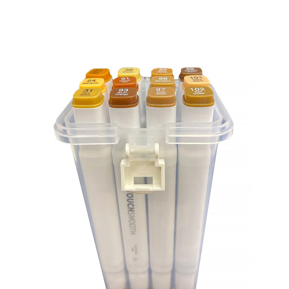 Набір скетч маркерів Touch Smooth на спиртовій основі 12 штук НА ВИБІР + 20 кольорів акварельних маркерів з пензликом Кам'янець-Подільський - фото 7