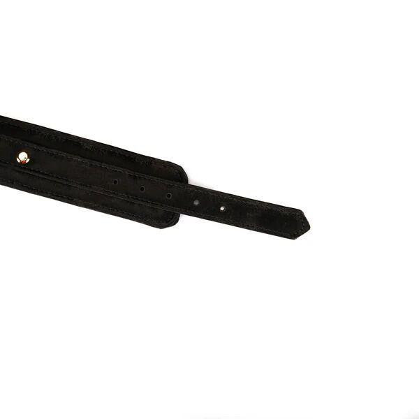Наручники Liebe Seele Boudoir Amor Wrist Cuffs Black, з’єднувальний ланцюжок на карабінах Sex Aura Київ - фото 6