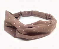 Пов'язка жіноча коричнева краплі Київ - фото 1