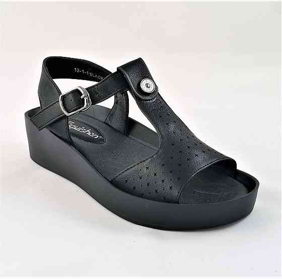 Жіночі Сандалі Босоножки на Танці Платформа Чорні літені (розміри: 37,38,39) - 1-1 Дніпро