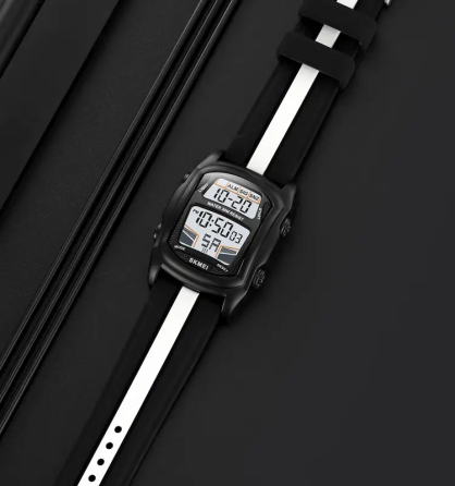 Часы наручные мужские Skmei 2203 (Черный с белым) Киев