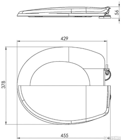 Сидение для унитаза Vanna Lux мягкое бежевое Подсолнухи Харьков