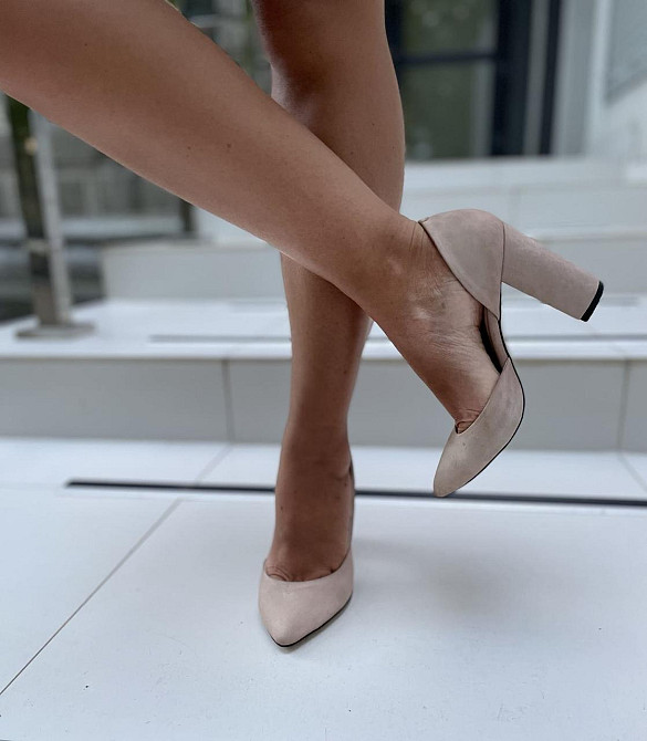 Туфлі жіночі SEE SEVEN пудра натуральна замша 39р. (65/9534) Коломыя - изображение 8