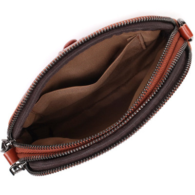 Сумка Vintage Глянцевая Женская на каждый день из натуральной кожи Коричневая (22419) Винница - изображение 11