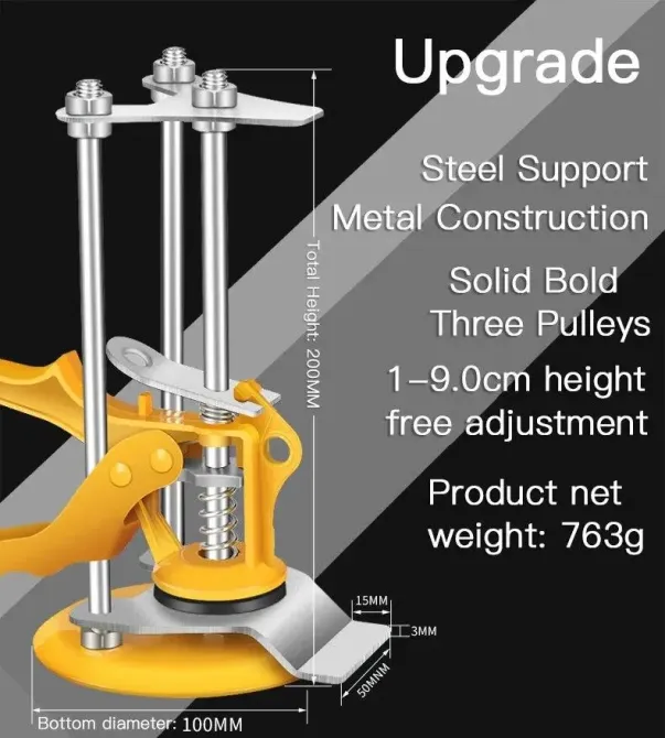 Ручной регулятор высоты (монтажный домкрат) для дверей, панелей и плитки (10015284) Киев - изображение 3