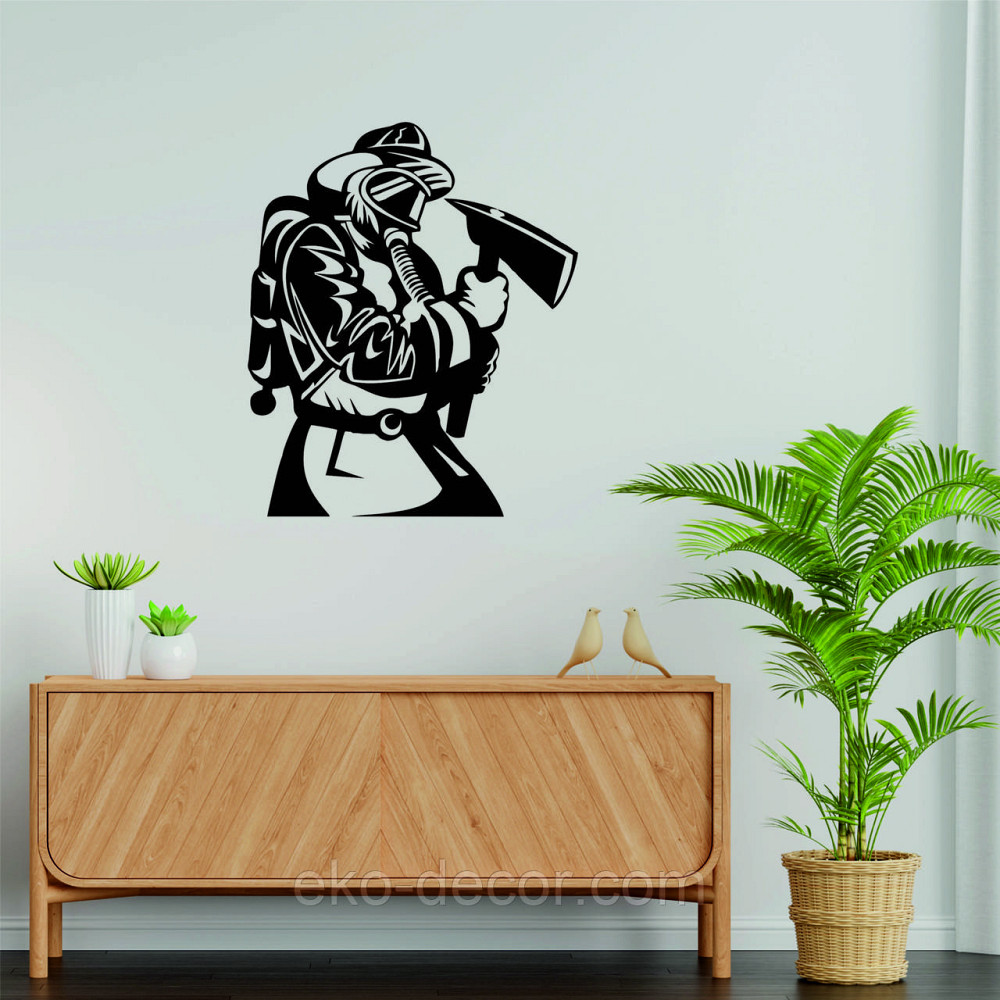 Декоративне настінне Панно  «Пожежник» , Декор на стіну Київ - фото 8