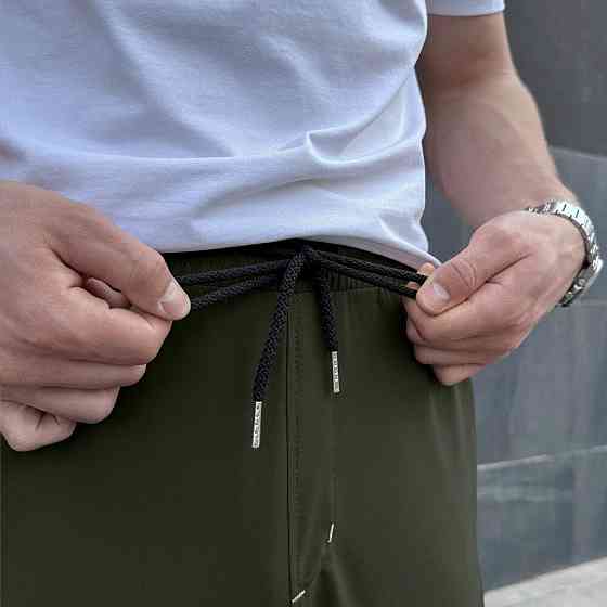 Чоловічі штани джогери з кишенями хакі Pobedov Vershyna Київ