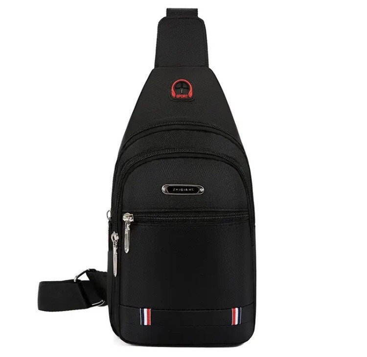 Сумка тактическая через плечо черная - размер сумки 32*17*5см, 3 кармана Мужская сумка, женская сумка, Унисекс Киев - изображение 5