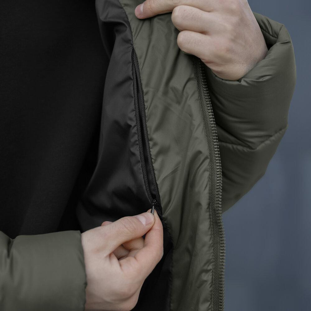 Чоловіча зимова куртка хакі Pobedov Bubble Gum Київ - фото 7