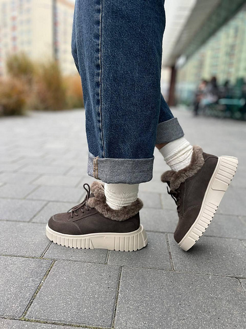 VIKA Черевики жіночі VIKA кофе натуральна замша зимові низький хід 36р. (5678) Коломыя - изображение 10