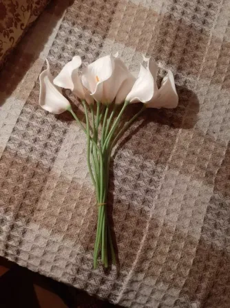 Штучні кали 5 штук 37 см білий Київ