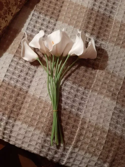 Штучні кали 5 штук 37 см білий Київ - фото 4