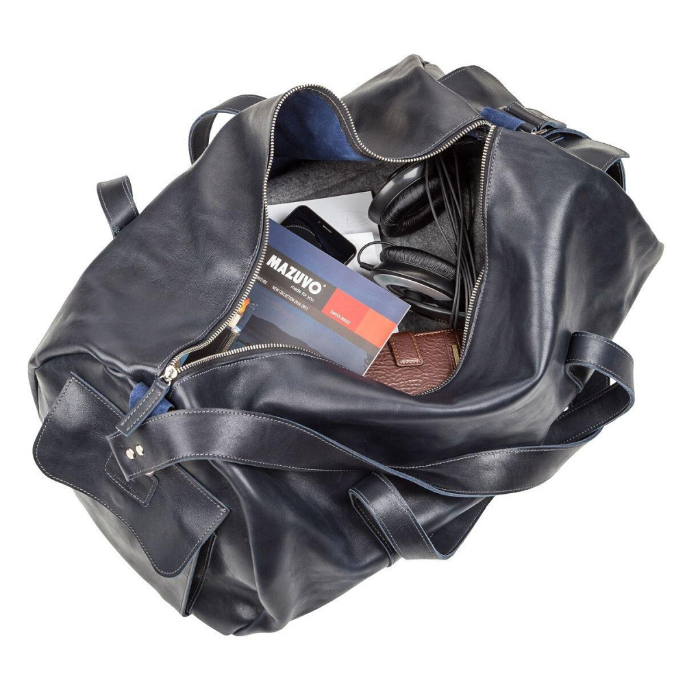 Сумка дорожня Синя (GRANDE PELLE) Київ - фото 4