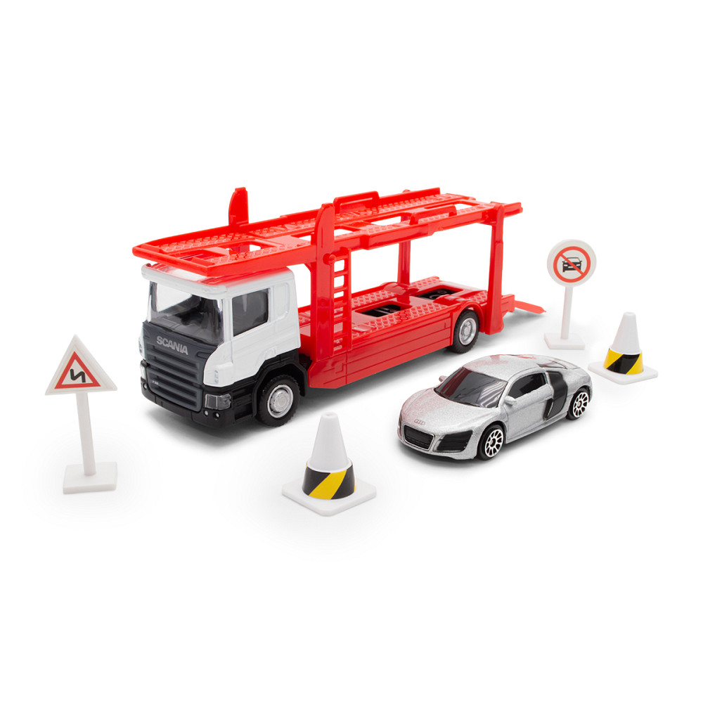 Ігровий набір – Автоперевізник Scania (автоперевізник, машина, аксес.) Дніпро - фото 1