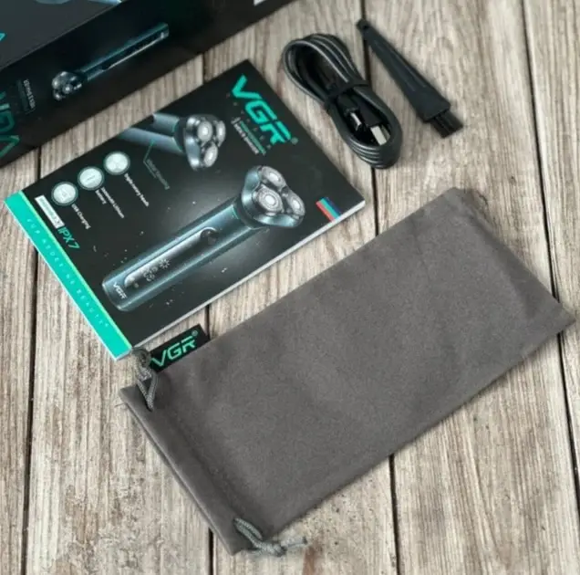 Электробритва VGR V-310 роторная для влажного и сухого бритья с LED-дисплеем и водонепроницаемая Одесса - изображение 5