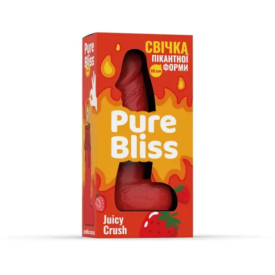 Ароматна свічка пікантної форми Pure Bliss Red Juicy Crush (Ягідний вибух) 18 см Львів
