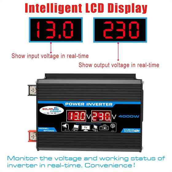 Перетворювач напруги AC-DC M14-2 (104-2) 600 W 220 В 2хUSB Вінниця