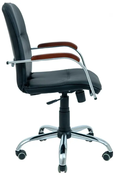 Офисное Кресло Руководителя Richman Samba Fly 2230 Хром М1 Tilt Черный Киев - изображение 3