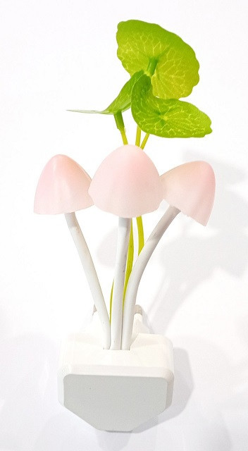 Ночник LED в розетку с датчиком освещения Грибочки / Розы (меняет цвет) XG-2340 Днепр - изображение 3