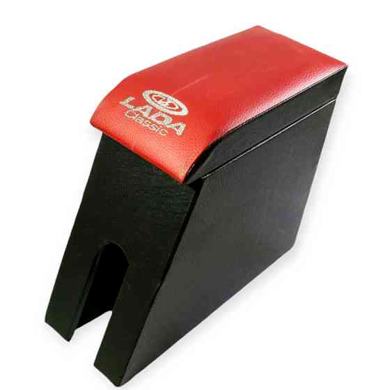 Підлокітник ваз 2105-07 червоний з вишивкою (шкірозамінник) Мукачево