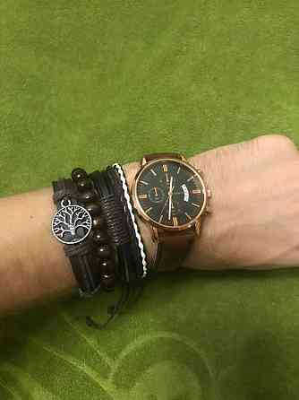 Годинник чоловічий GENEVA Original brown + браслети Київ