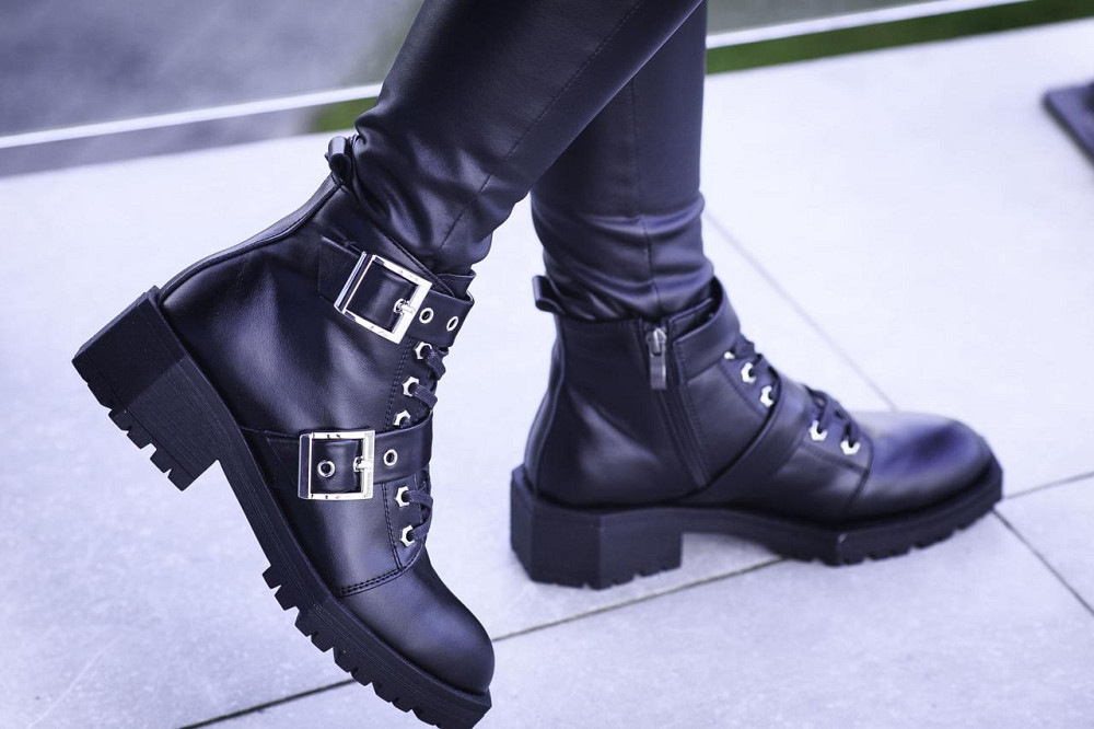 Черевики жіночі шкіряні демісезонні весна-осінь на низькому ходу чорні (2761) р. 38-40 / Череви Коломыя - изображение 5