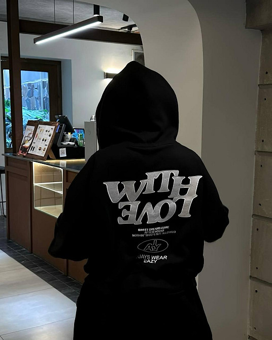 Жіночий теплий оверсайз костюм двійка  трьохнитка на флісі Одеса - фото 3