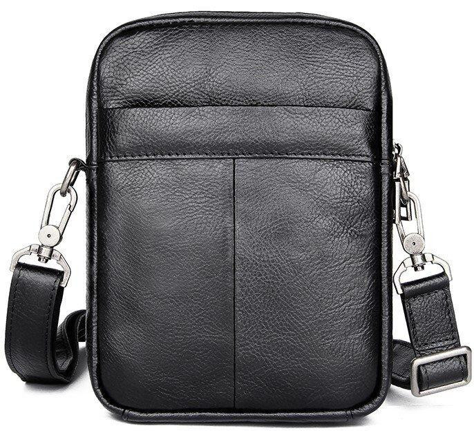 Сумка мужская кожаная флотар Черная (Vintage) Киев - изображение 1