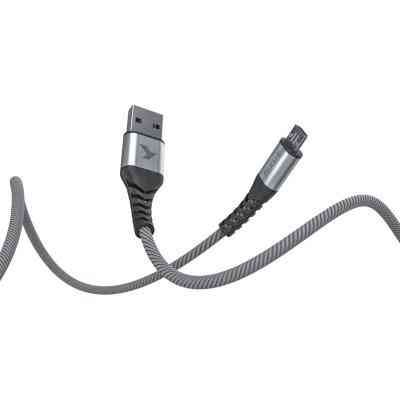 Дата кабель USB 2.0 AM to Micro 5P 1.0m Flex Gray Pixus (4897058531145) Вінниця