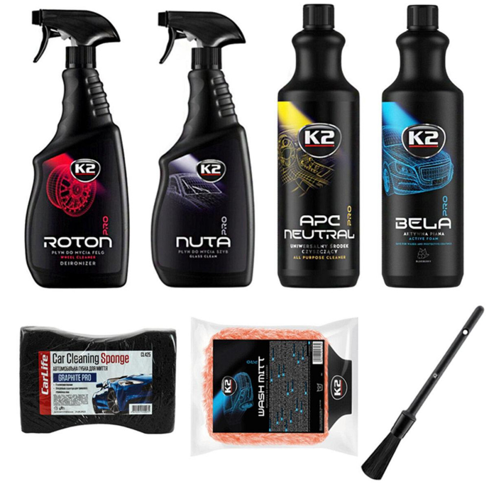 Міні професійний набір по догляду за авто K2 (7 од.) Київ - фото 1
