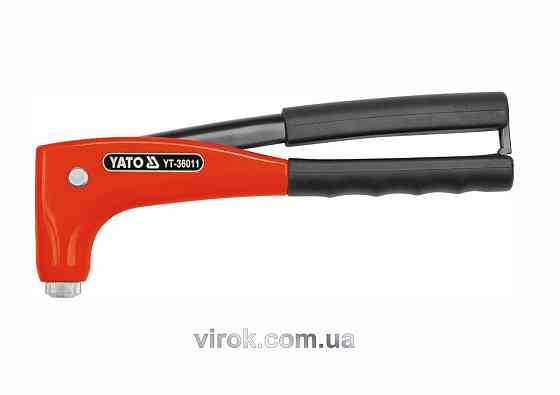 Заклепочник YATO з обертовою головкою для нітів Ø= 2,4; 3,2; 4,0; 4,8 мм [12/36] Одеса