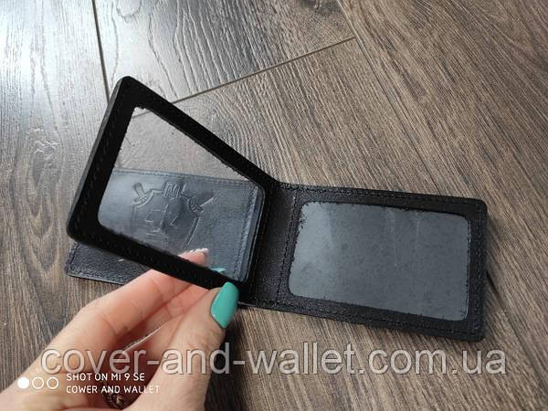 Шкіряна обкладинка на посвідчення Прокуратуру України з додатковим клапаном Київ - фото 6