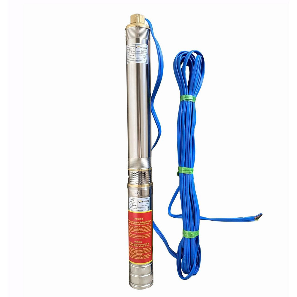 Насос скважинный с пов,уст, к песку 3″ OPTIMA 3SDm1,8/11 0,25 кВт 45м + пульт+кабель 25м NEW (000020696) Киев - изображение 1