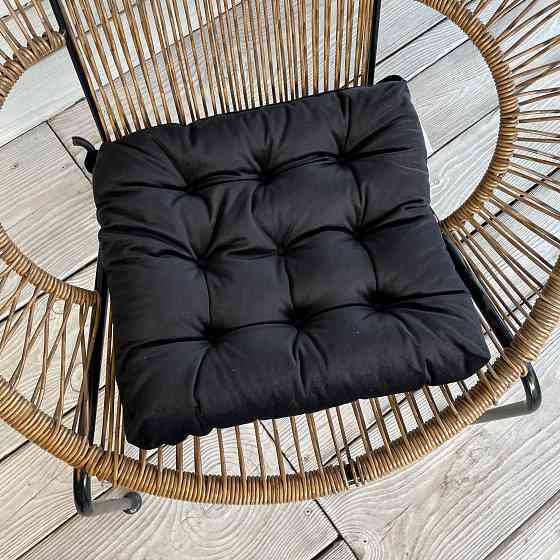 Подушка для стільців (40x40х5 см) Decorator Velour колір чорний 84-122 Київ