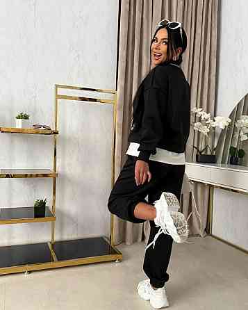 Женский прогулочный костюм двойка: кофта и штаны двунитка Одесса