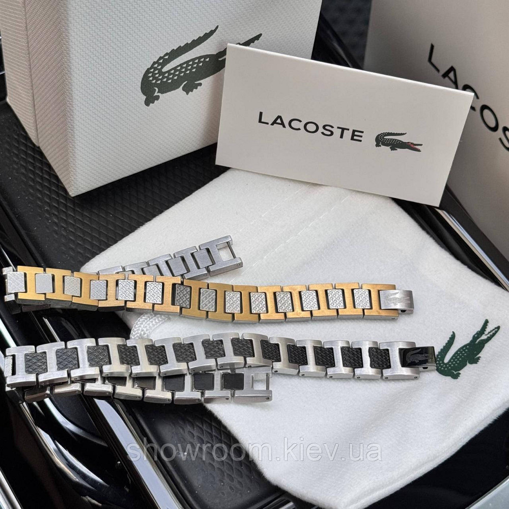Мужской стильный браслет на руку Lacoste, Лакоста (40191) Киев - изображение 2