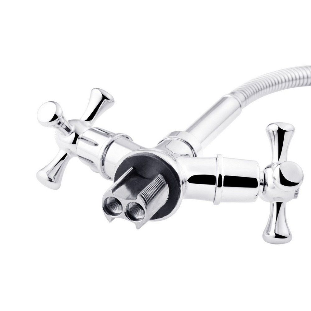 Змішувач для кухні з гнучким виливом Kroner KRM Rhein - C030-1 2 режими лійки Київ - фото 5