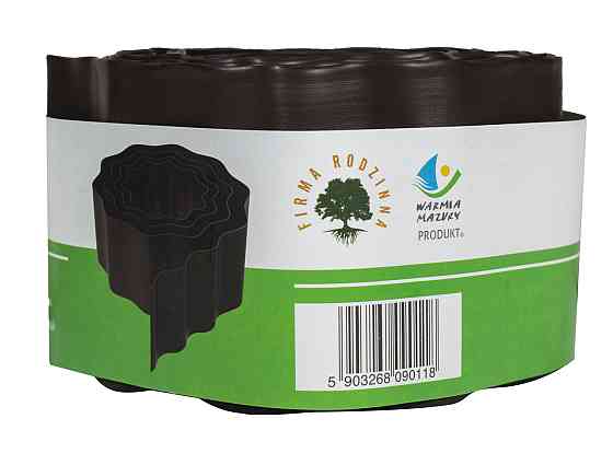 Бордюрна стрічка 10 см 9 метрів коричнева VARTCO (Польща) Дніпро